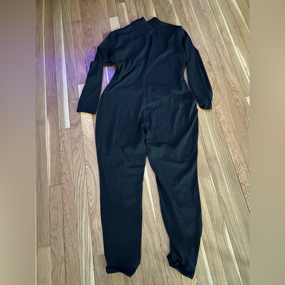 Used women’s black one piece pants jumpsuit Size 1XL (maybe Shein brand)